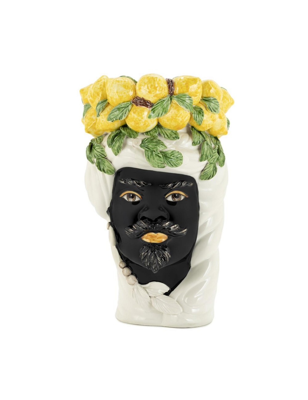 Vase Lemon Head Man Бело - черная фабрики Abhika. Изображение 2