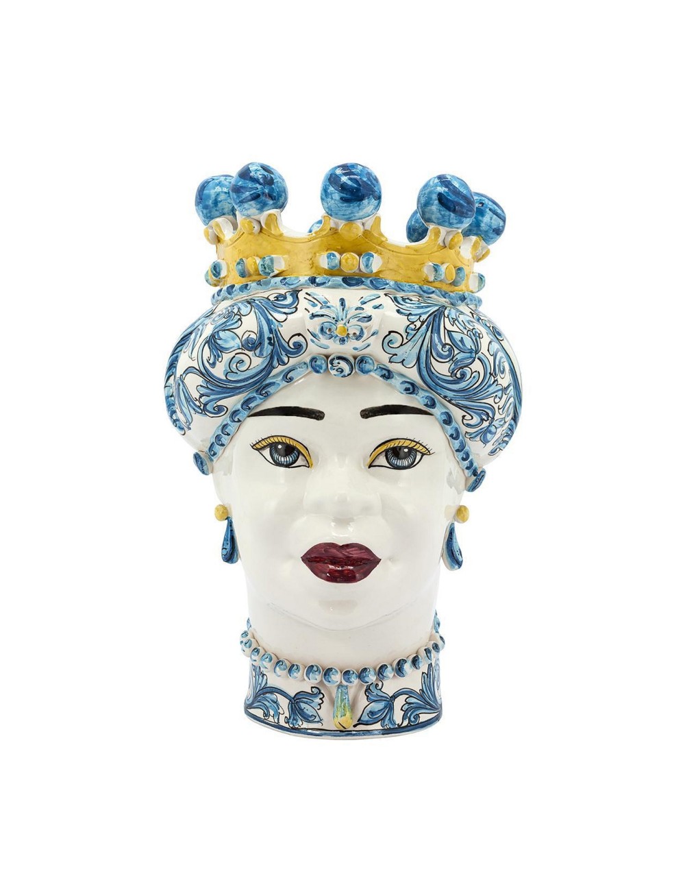 Vase Moro Lady Ornate White Face. Изображение 2